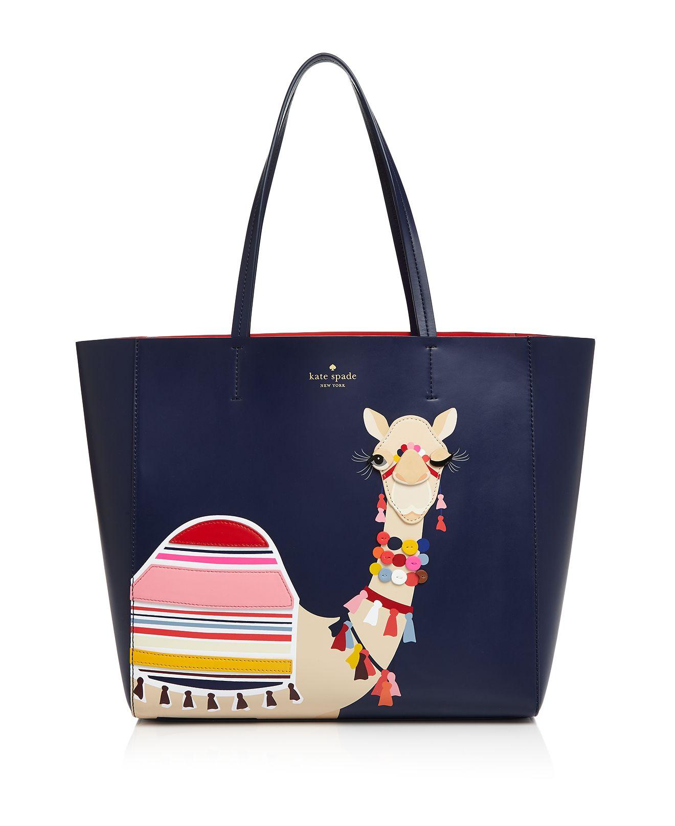 Kate Spade Spice Camel Novelty Tote in Blue Lyst